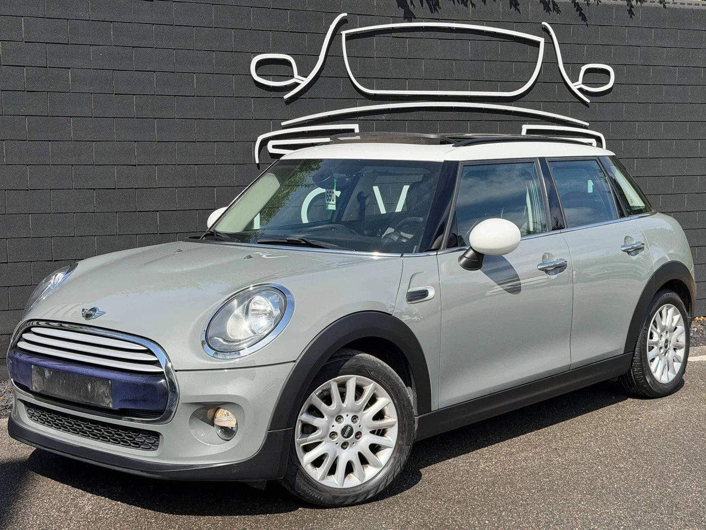 MINI Cooper 1.5A+BOITE AUTO+TOIT OUVRANT+NAVI+AIRCO+EURO 6B, 100 kW, Argent ou Gris, Achat, Euro 6