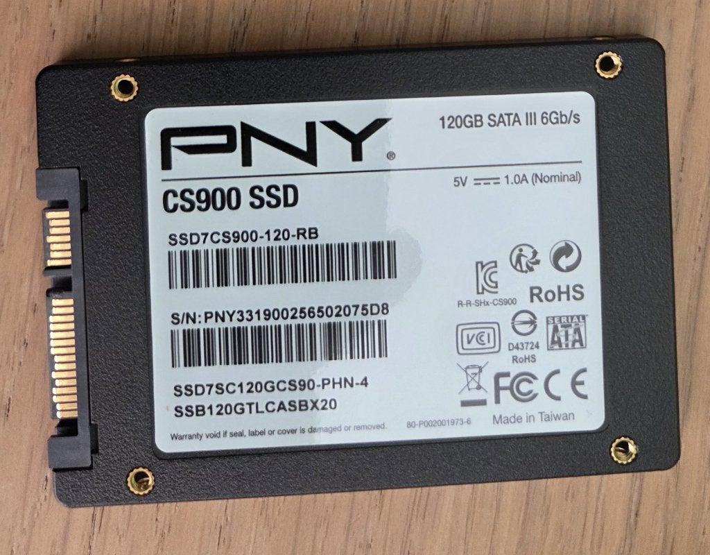SSD SATA 120 GO PNY CS900, Informatique & Logiciels, Enlèvement ou Envoi, PNY, Interne, Utilisé