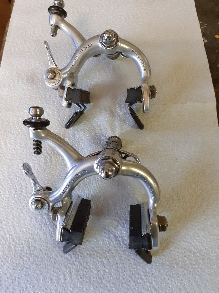 Vintage Campagnolo Super/Nuovo  Record remhoeven, Fietsen en Brommers, Fietsonderdelen, Ophalen, Remmen, Gebruikt, Campagnolo