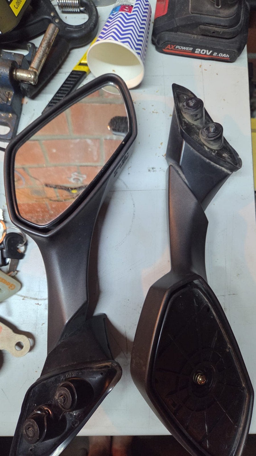 Set spiegels Sym GTS 125cc in goede staat, Ophalen of Verzenden