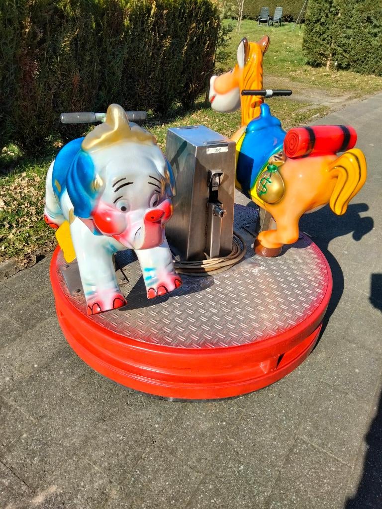 Kiddy-ride draaimolentje, Ophalen