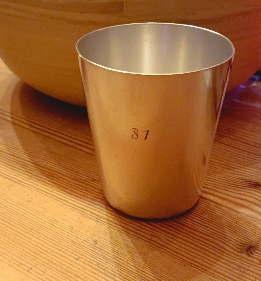 .Timbale gobelet métal argenté SFAM vintage, Enlèvement ou Envoi