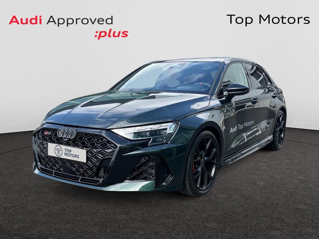Audi RS3 Sportback EXCLUSIVE TIEFGRÃœN, Auto's, Automaat, 213 g/km, RS3, Zilver of Grijs