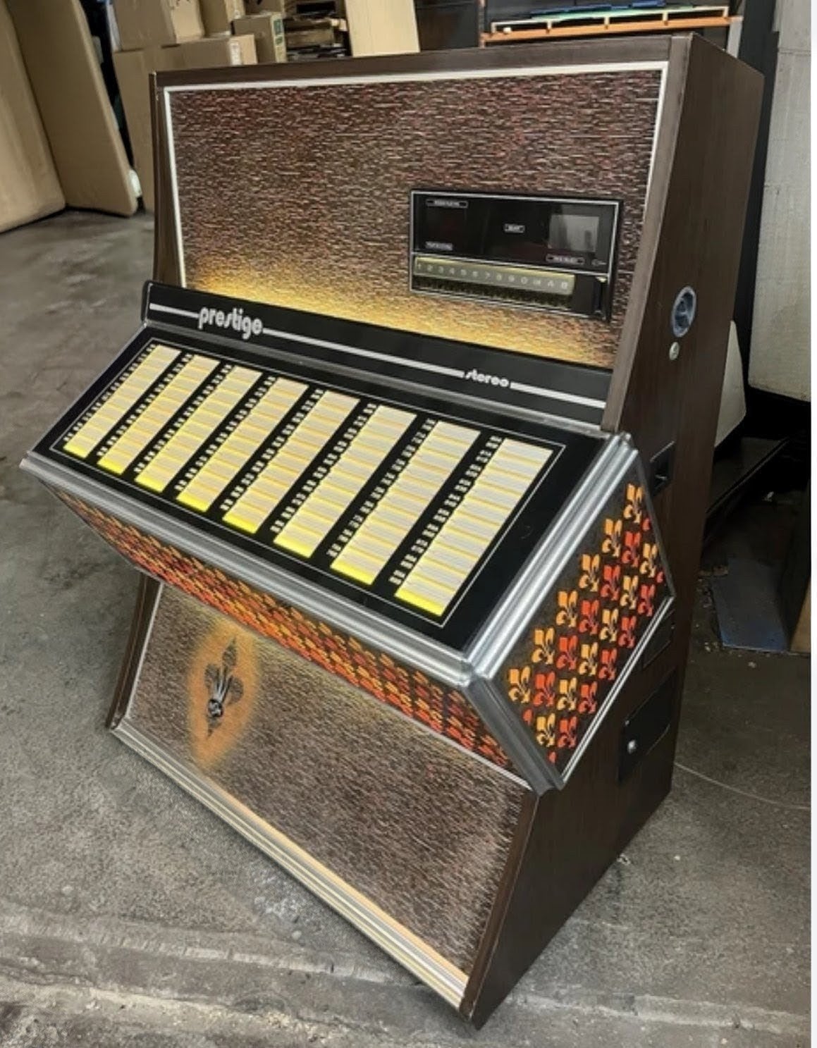 NSM prestige 160E jukebox, Enlèvement