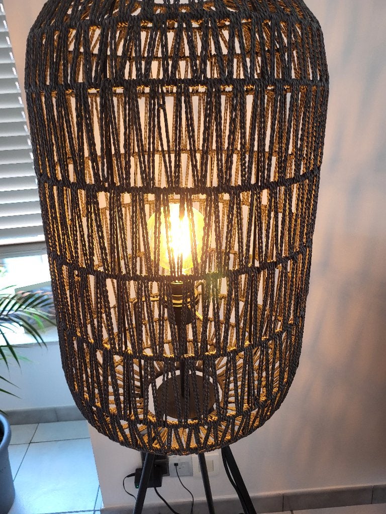 Staande lamp, Huis en Inrichting, Lampen | Vloerlampen, Ophalen, Kunststof, Gebruikt, 100 tot 150 cm