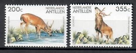 Nederlandse antillen yvertnrs.: Ar.91/92 postfris, Timbres & Monnaies, Timbres | Antilles néerlandaises, Enlèvement ou Envoi, Non oblitéré