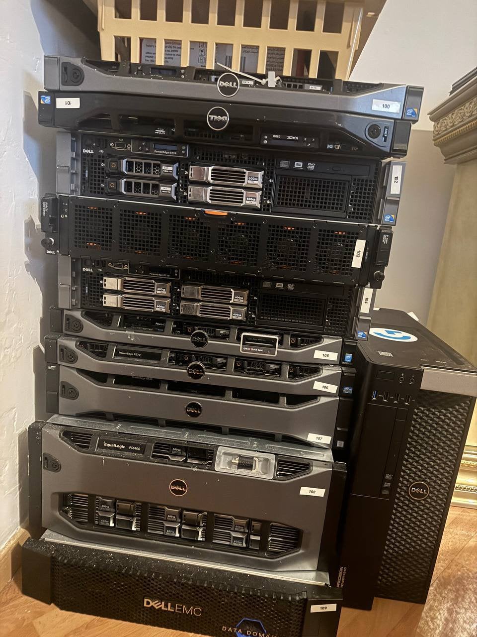 Lot: 10 servers — Dell PowerEdge R630, R620, R710, FS7600…, Informatique & Logiciels, Enlèvement, Comme neuf, 1 TB ou plus, Inconnu