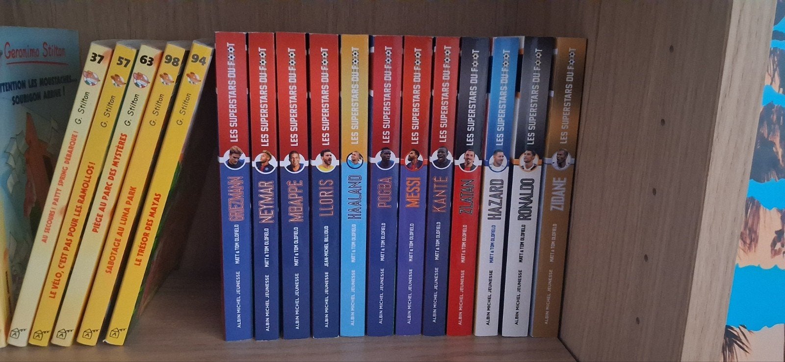Set van 12 boeken „The Soccer Superstars” (Albin Michel), Boeken, Ophalen, Gelezen, Sport, Hobby en Vrije tijd