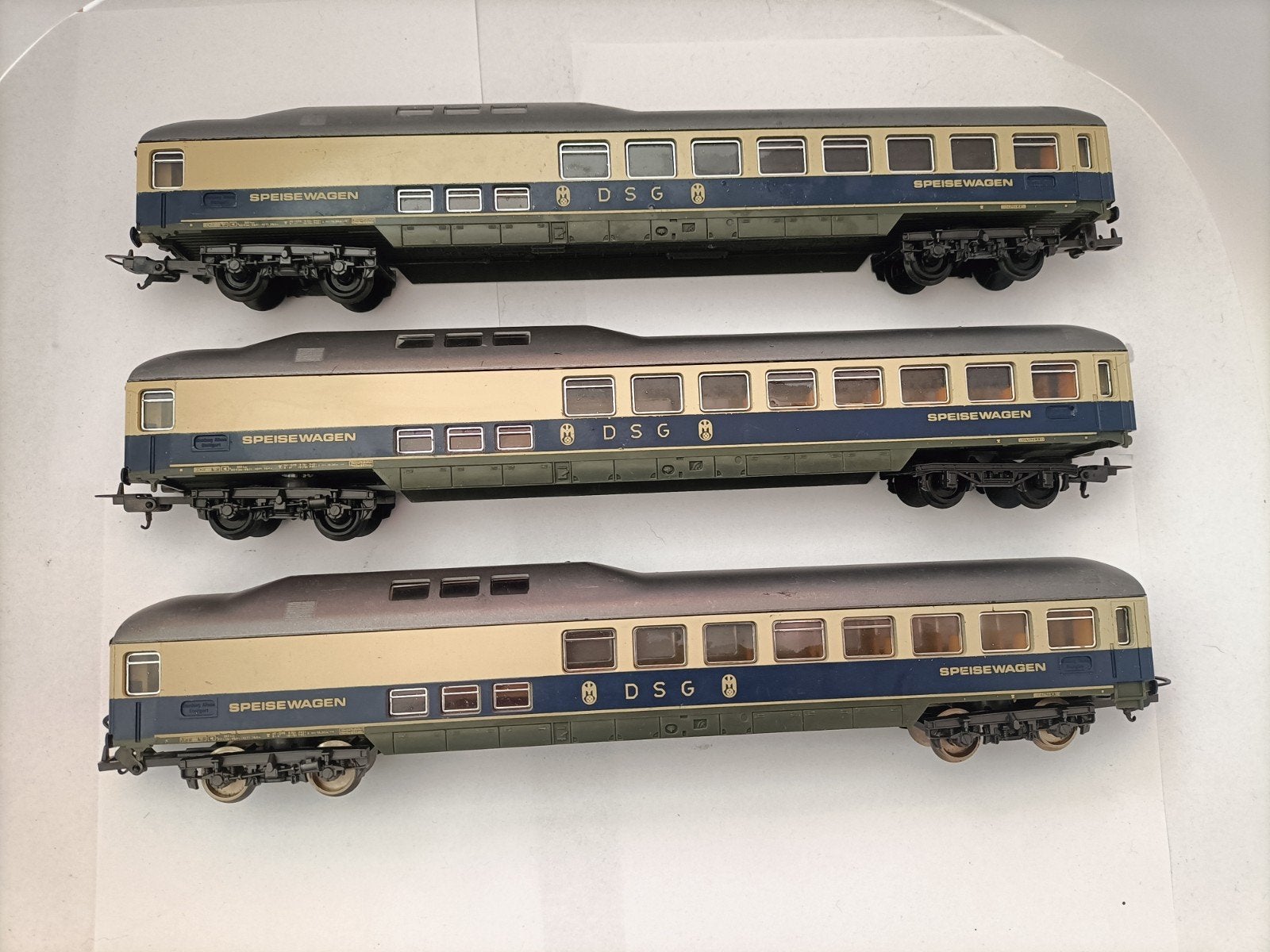 Set van 3 Lima H0 DSG "Rheingold" Speisewagens (WR4um-62), Analogique, Wagon, Enlèvement, Courant continu