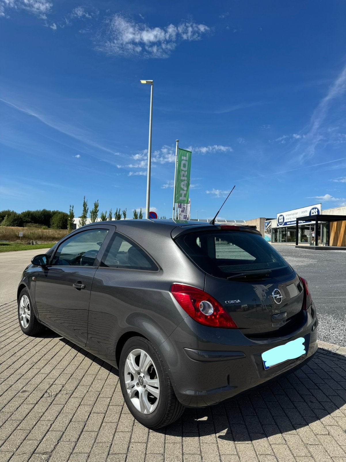 Opel Corsa 1,2 benzine GEKEURD vvk, garantie, airco, euro5, Voorwielaandrijving, Euro 5, Stof, Zwart