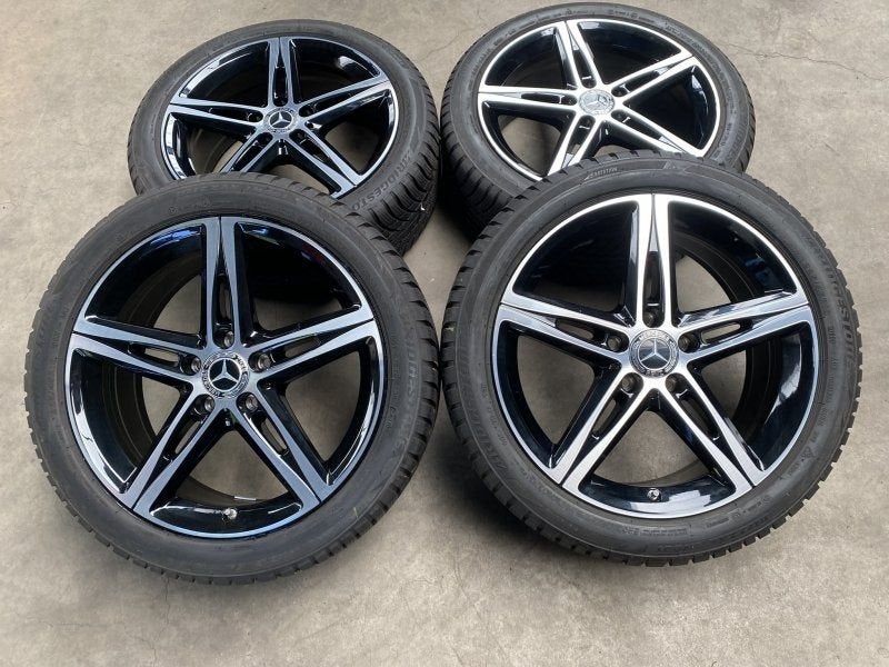 18 inch orig. velgen + winterbanden Mercedes A B klasse CLA, Pneus et Jantes, Pneus hiver, -, 18 pouces