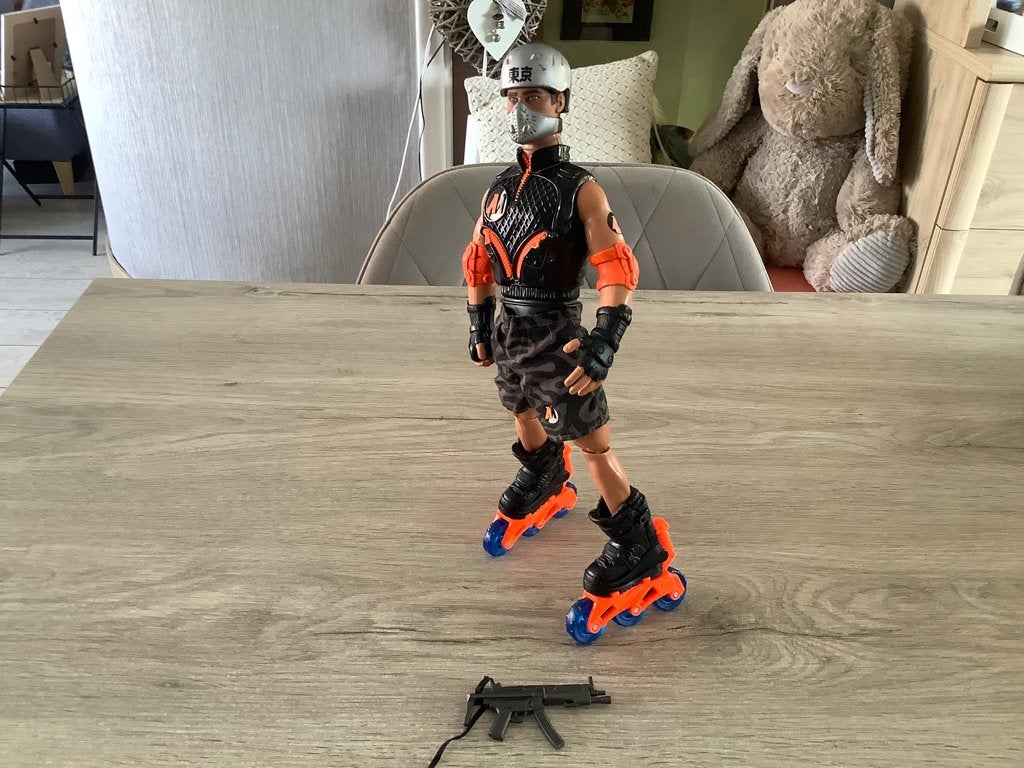Action Man Street roller character (2000) (30 cm), Ophalen of Verzenden, Gebruikt