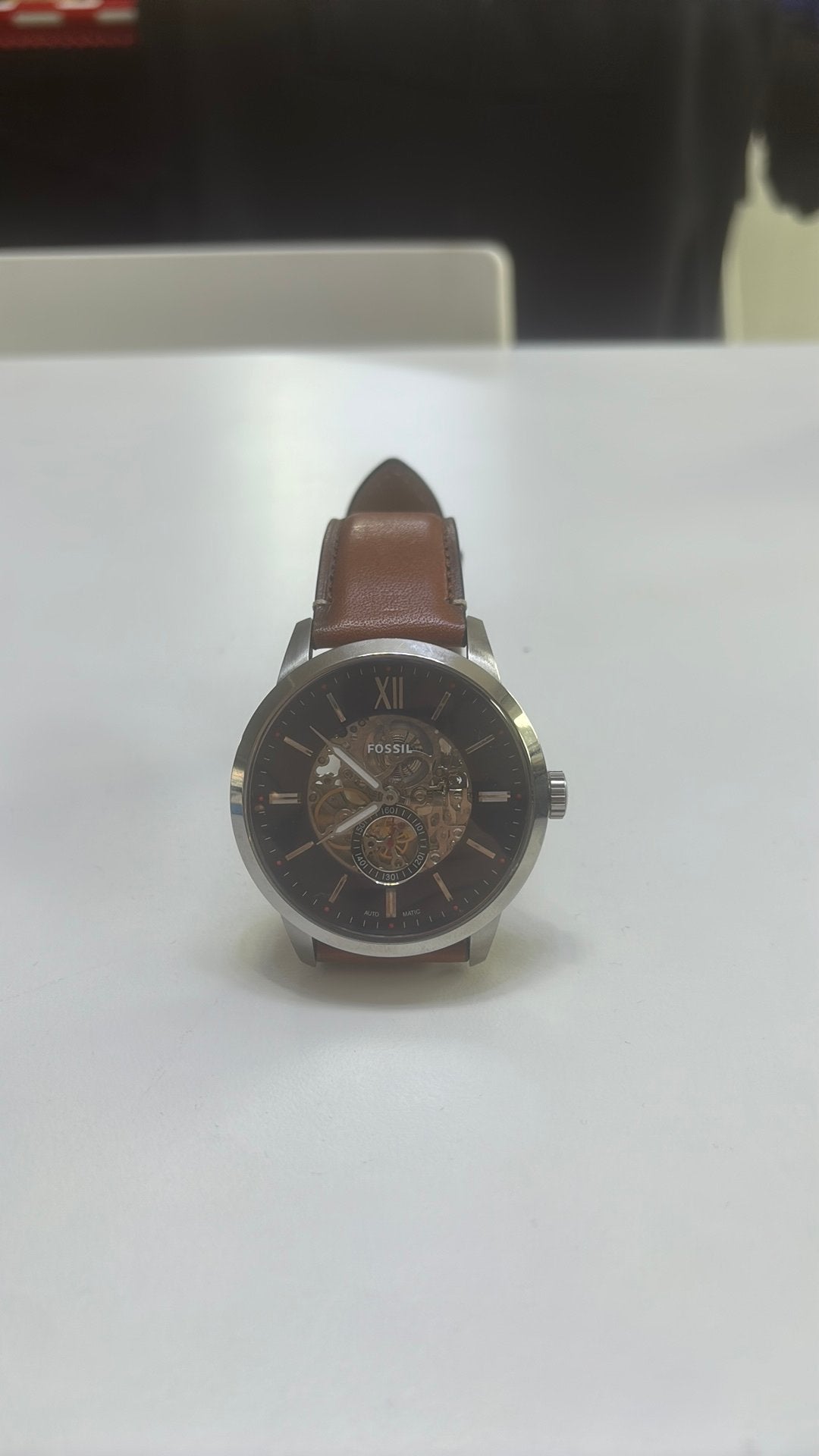 Fossil horloge, Bijoux, Sacs & Beauté, Enlèvement ou Envoi, Utilisé, Argent, Fossil