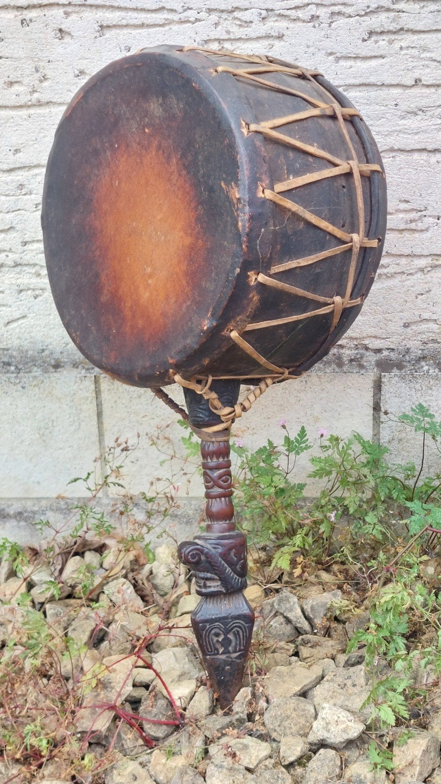 Dhyangro, authentique Tambour Chamanique du Népal, Enlèvement ou Envoi, Tambour