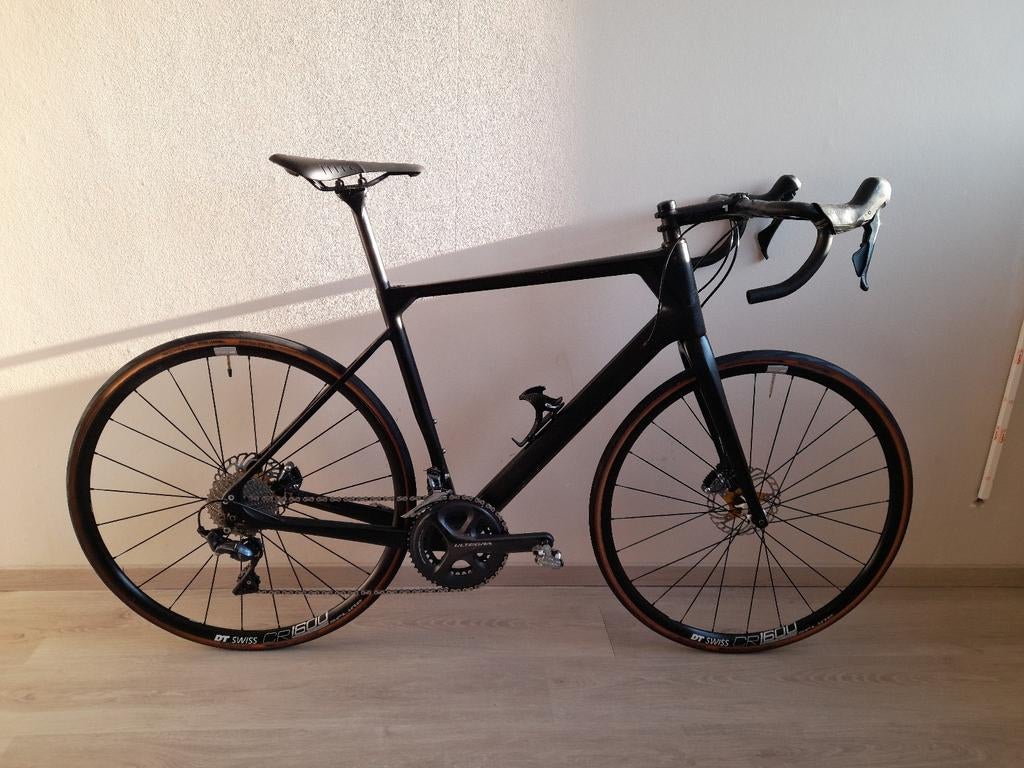 Carbon koersfiets, maat 58, Fietsen en Brommers, Fietsen | Racefietsen, Gebruikt, Carbon, 57 tot 61 cm, Ophalen