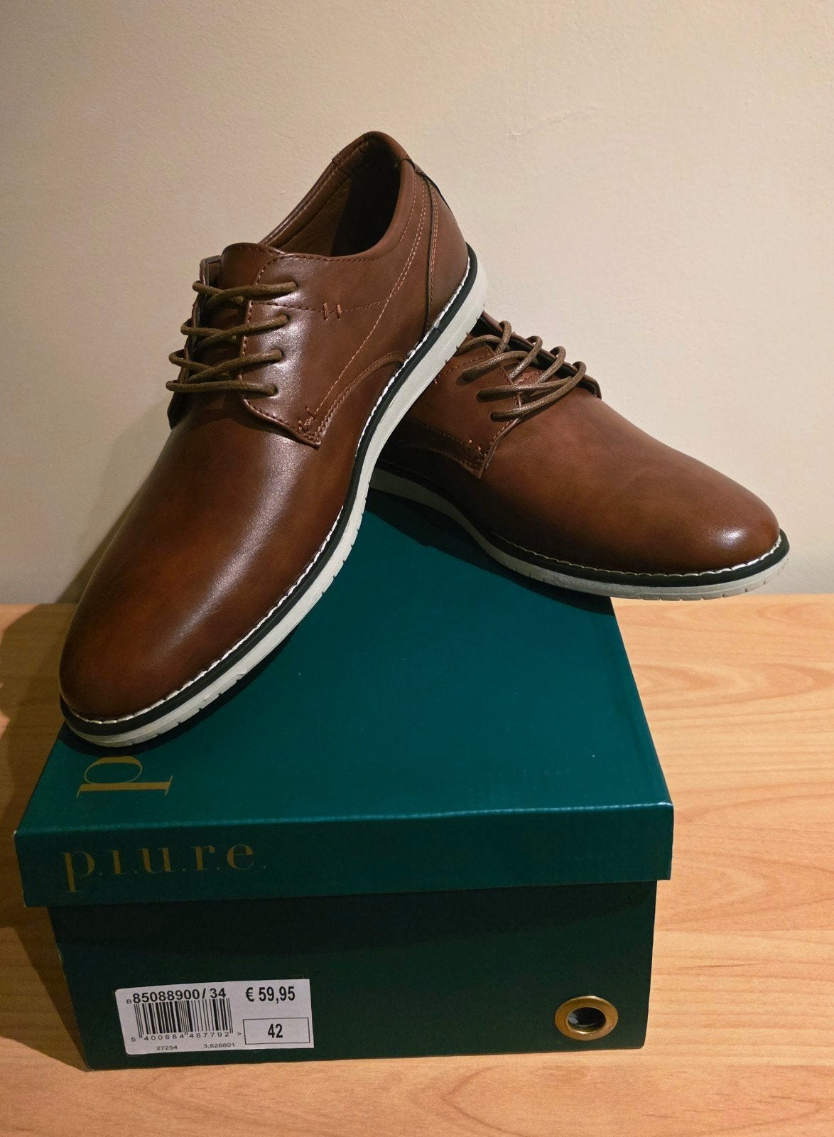 Chaussures neuves taille 42, Neuf, PIURE, Brun, Enlèvement