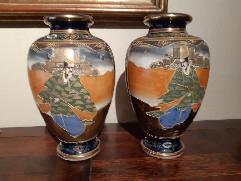 2 Satsuma vazen, Antiek en Kunst, Ophalen