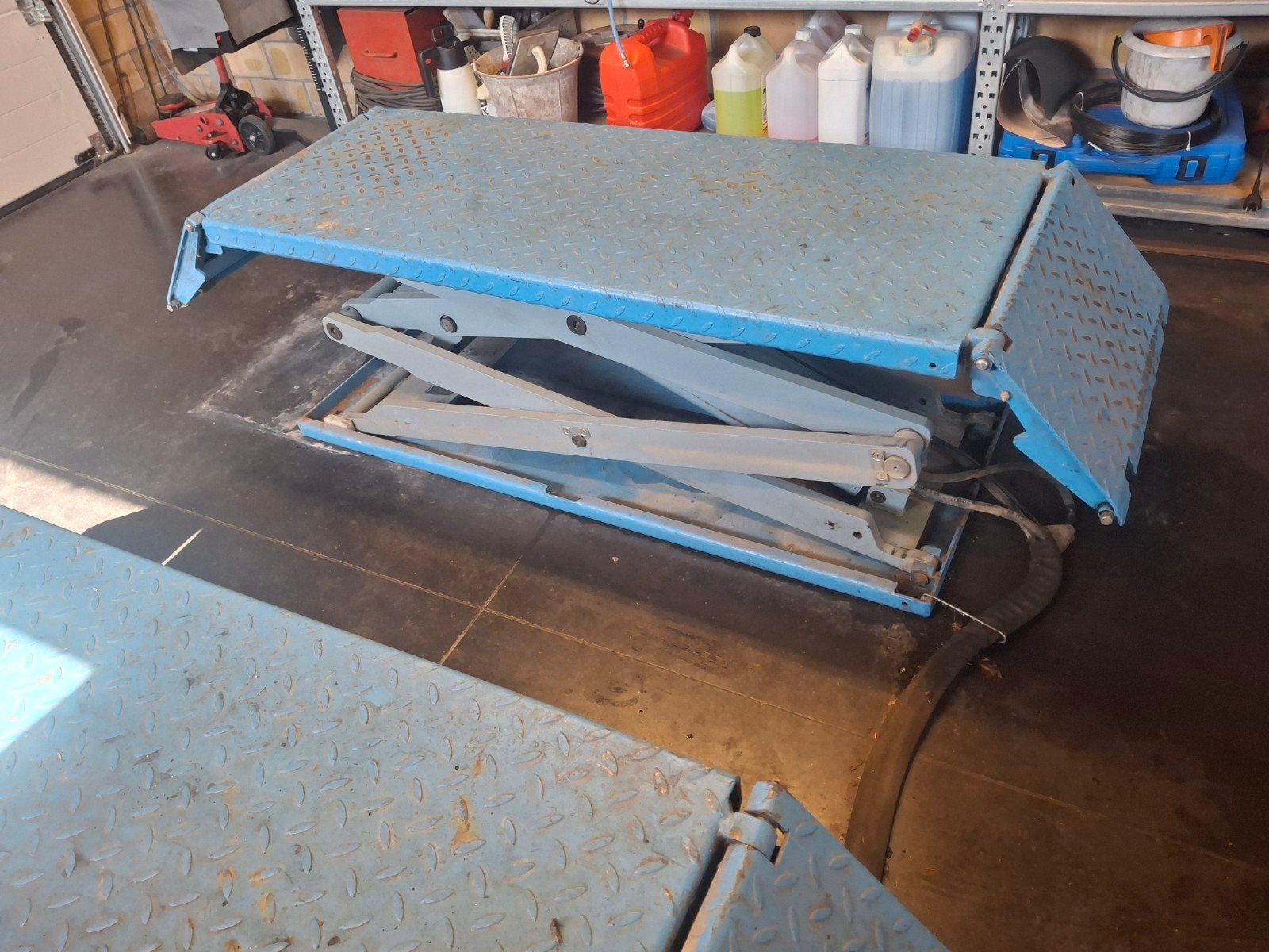 poetsbrug /schaarlift auto, Autos : Divers, Outils de voiture, Enlèvement, Comme neuf