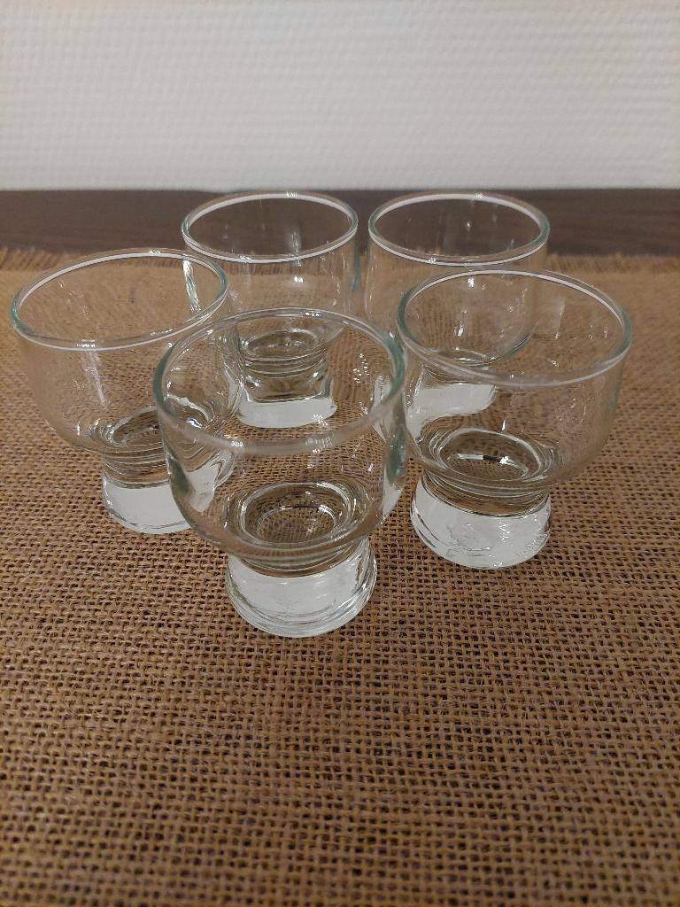 Verres à gin sur pied — 5 pièces, Enlèvement ou Envoi, Neuf, Verres et Verres à shot