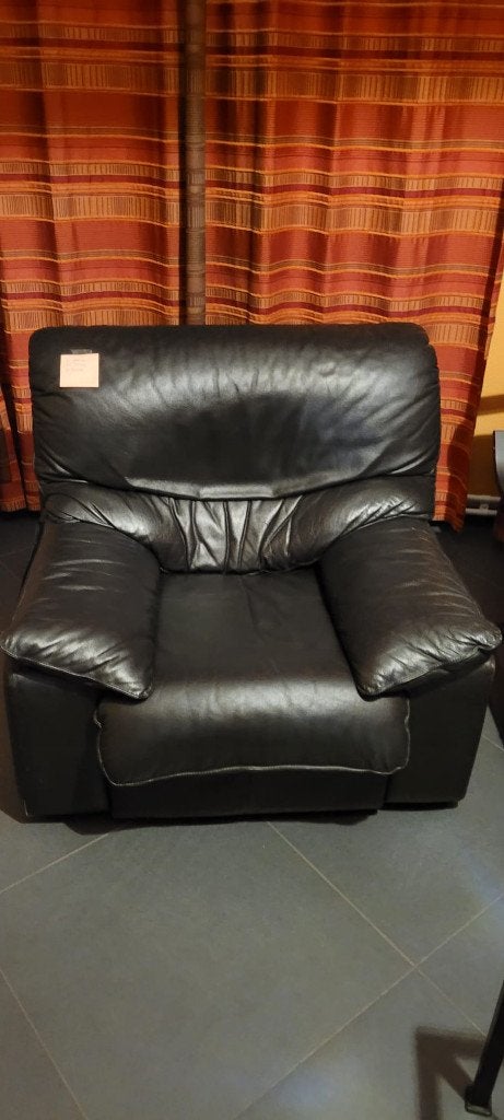 Fauteuil en cuir, Maison & Meubles, 75 à 100 cm, Enlèvement, Utilisé, Cuir