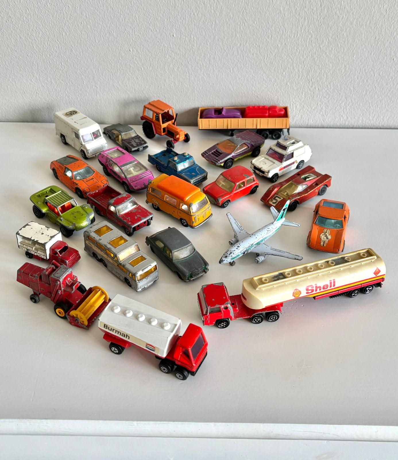 Collectie vintage speelgoedauto’s Matchbox & Majorette, Ophalen of Verzenden, Zo goed als nieuw
