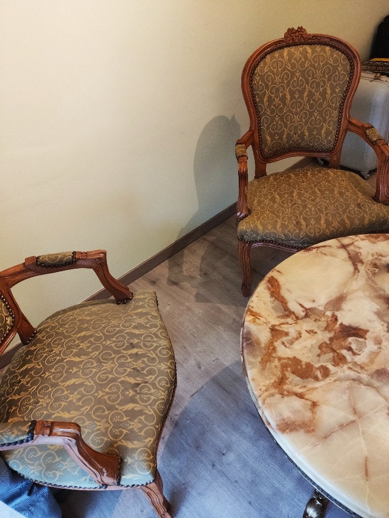 2 Fauteuils cabriolet style Louis XV – À rénover / Vintage, Enlèvement