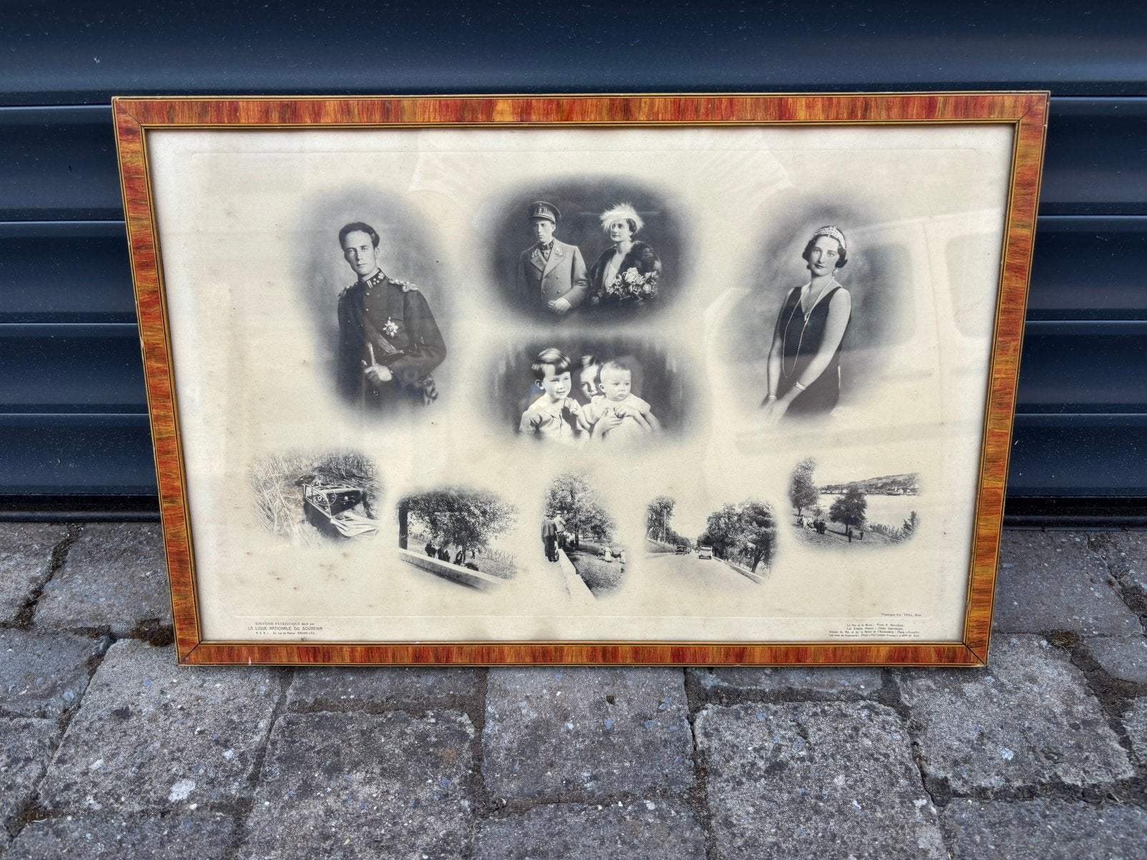 Cadre Leopold 3 sous verres 58 x 39 cm, Collections, Objets militaires | Seconde Guerre mondiale, Enlèvement