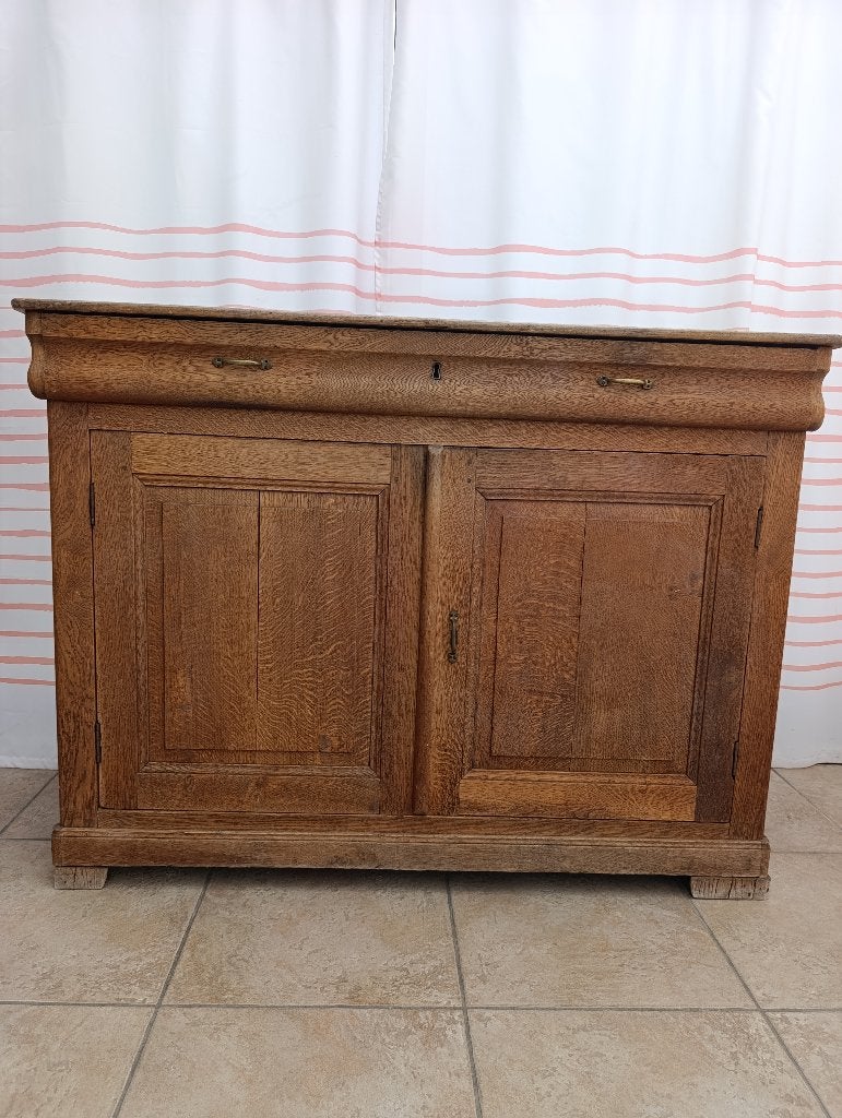 Buffet sobre et chic, Enlèvement, Utilisé, Chêne, Avec porte(s)