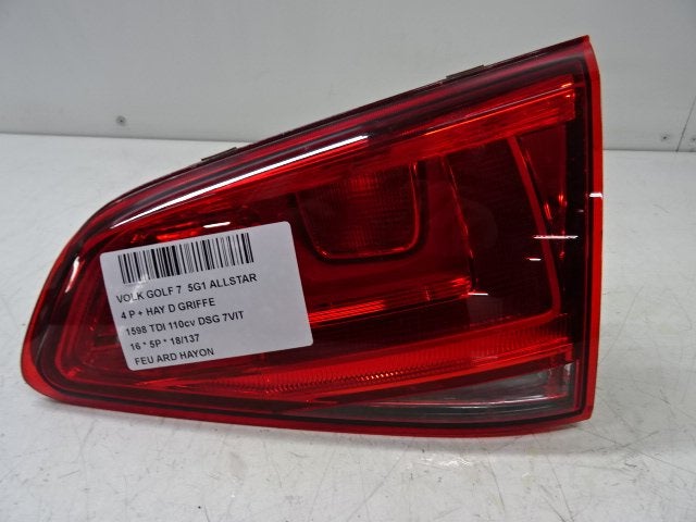 PANNEAU ARRIÈRE DROIT AVEC LAMPE Volkswagen Golf VII (AUA), Utilisé, Volkswagen