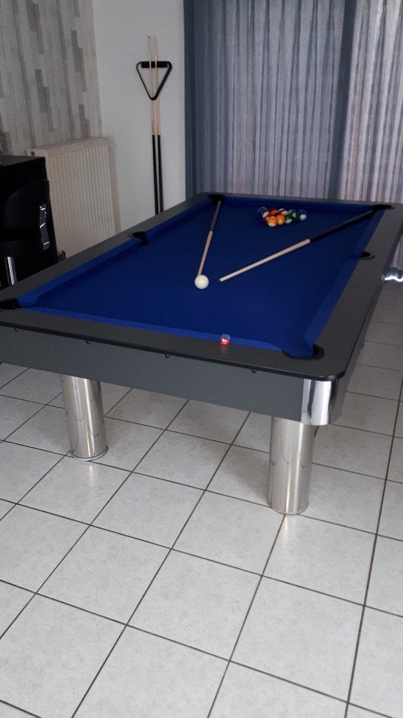 7 ft Mirror pooltafel eettafel, Ophalen, Zo goed als nieuw, Pooltafel
