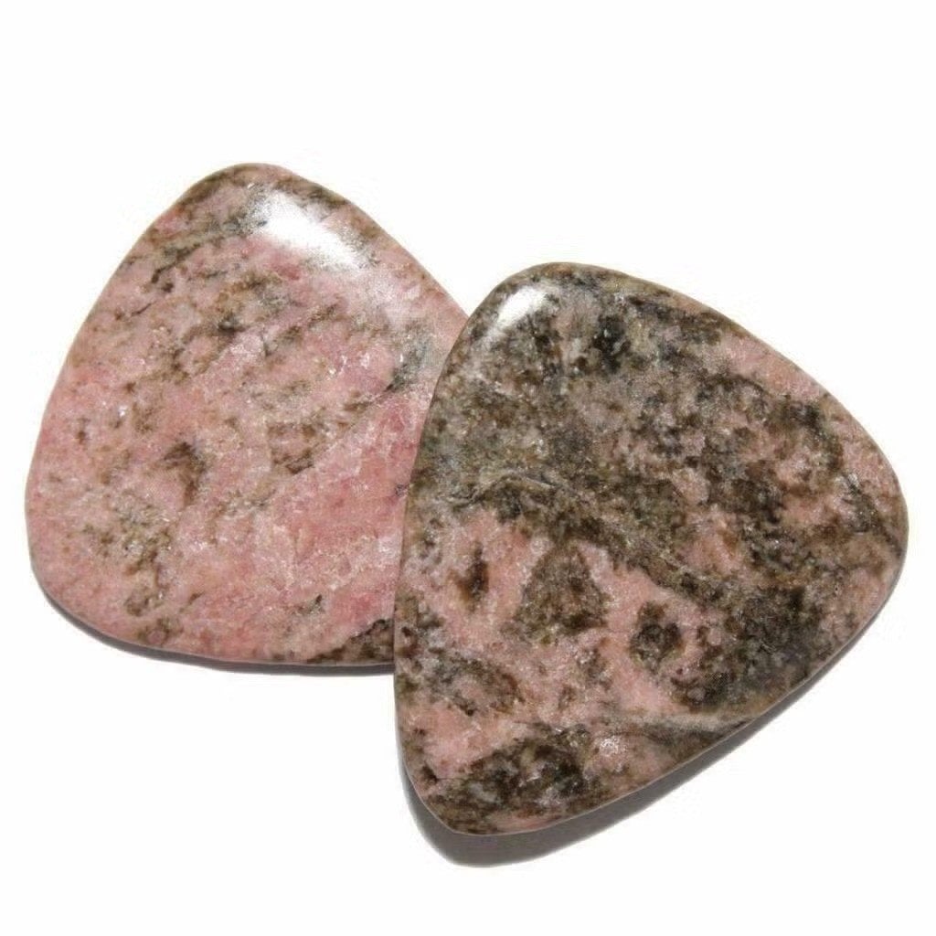 Rhodoniet minerale plectrum handgemaakt, Musique & Instruments, Enlèvement ou Envoi, Neuf, Guitare acoustique