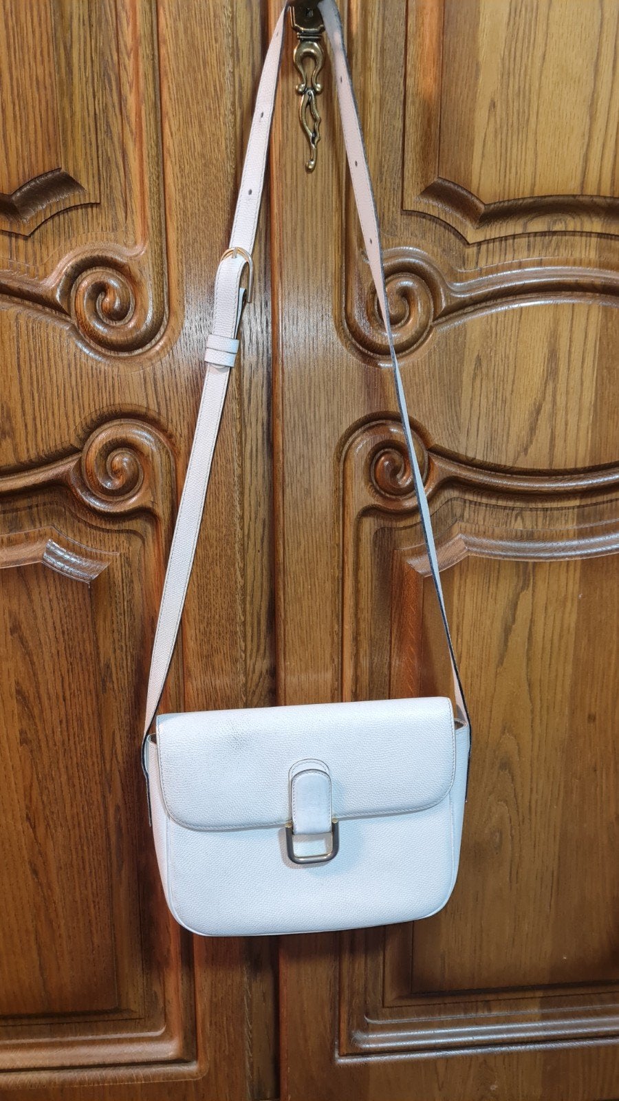 witte lederen schoudertas crossbody, Enlèvement ou Envoi