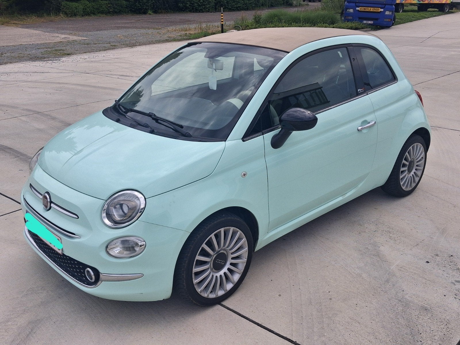 fiat 500 cabrio benzine al blanco gekeurd vvk, Autos, Capteur de stationnement, Achat, Particulier, Essence