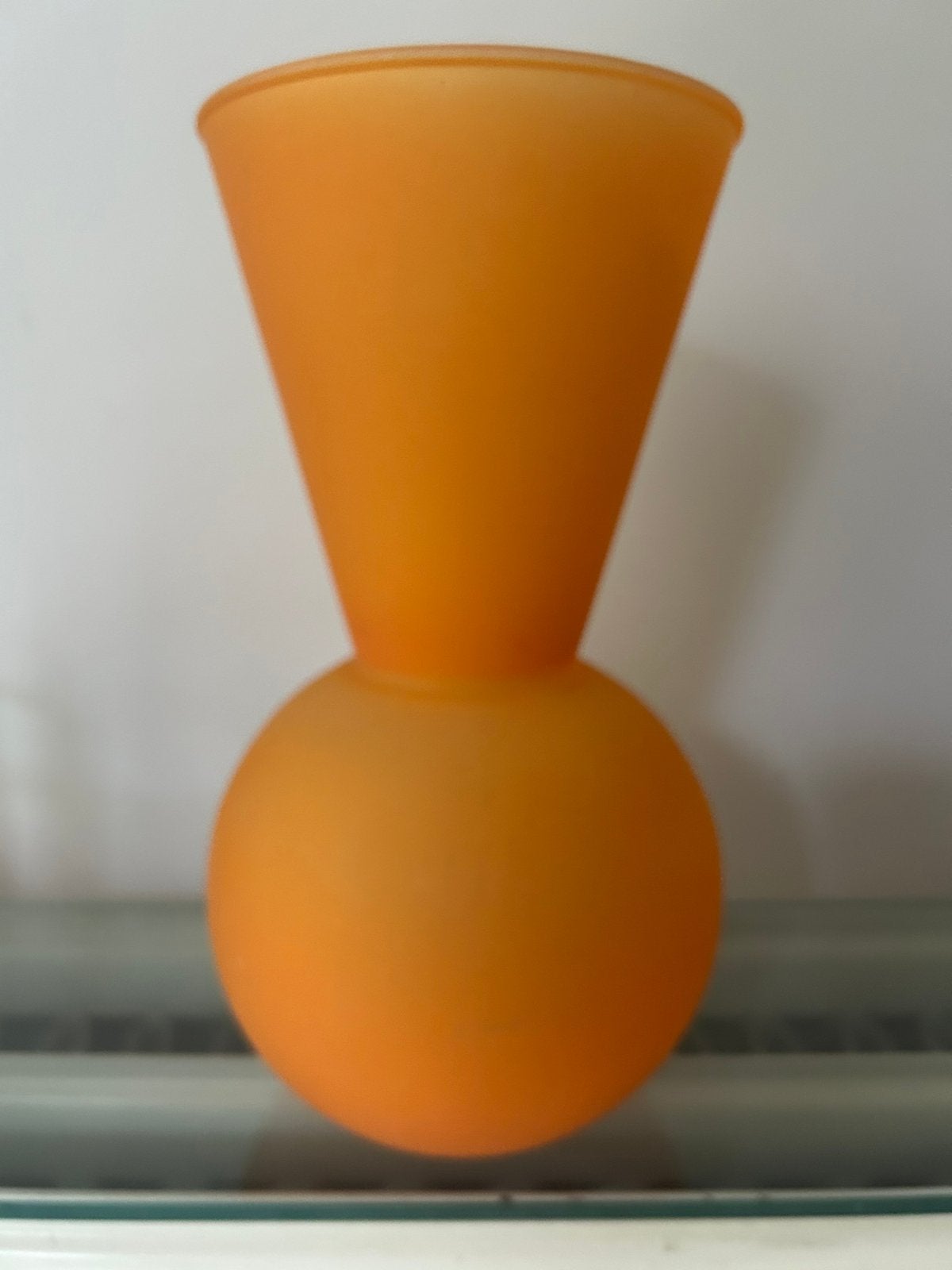 Oranje vaas H25cm, Ophalen, Zo goed als nieuw, Oranje