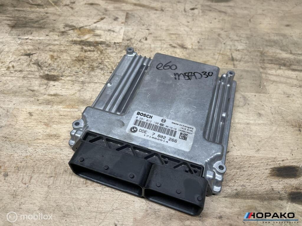 ECU / Motorcomputer BMW 5 serie e6x | 7802266, Enlèvement ou Envoi, Einsteinlaan 5, rijswijk, Bmw, Utilisé