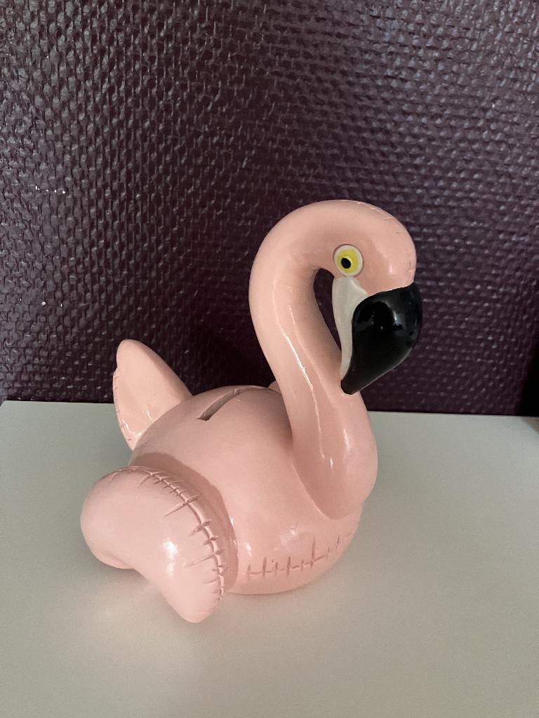 Tirelire en forme de flamant rose, Enlèvement ou Envoi, Comme neuf