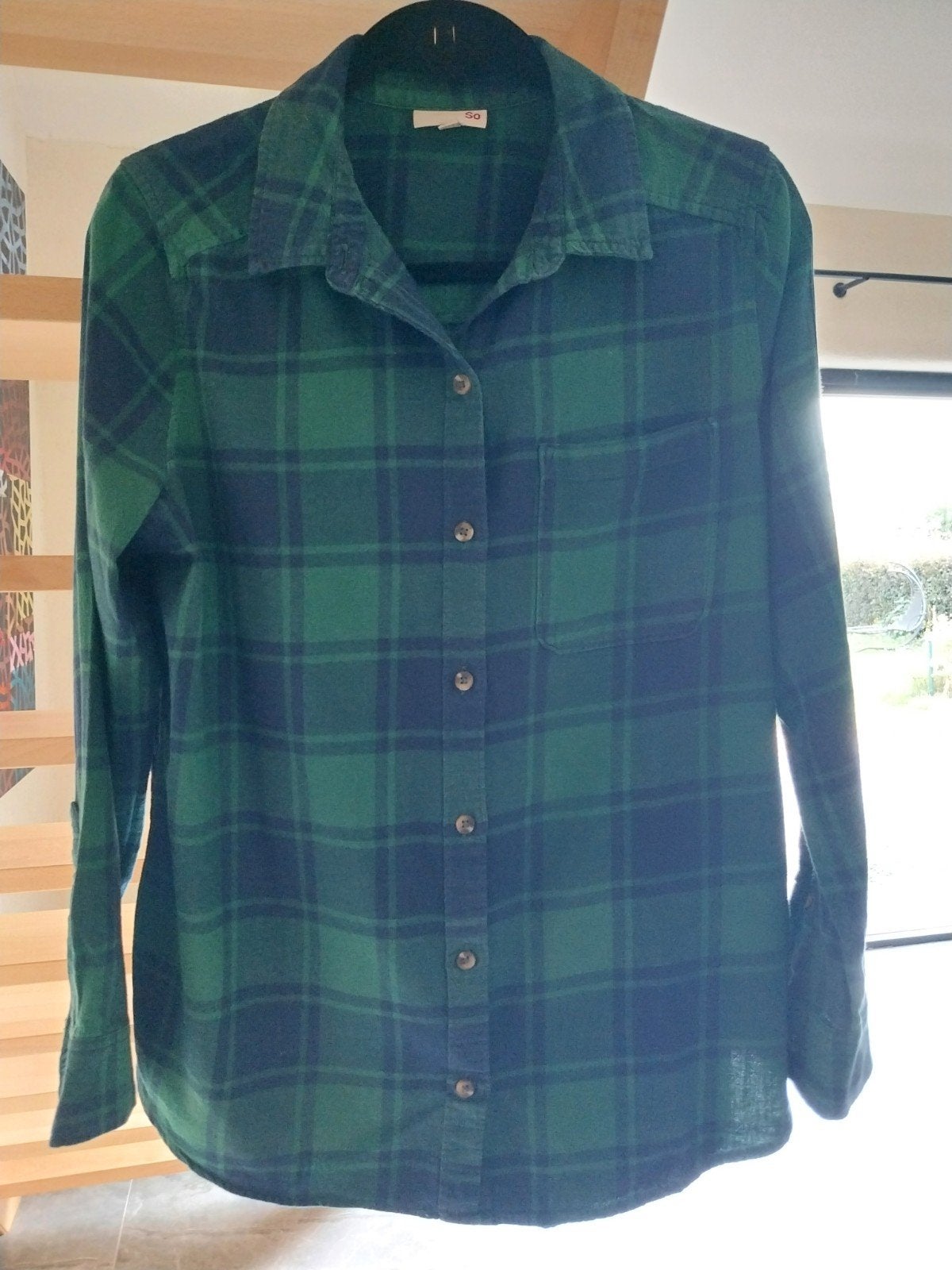 flanel bloes SO maat M, Kleding | Dames, Ophalen of Verzenden, Maat 38/40 (M)