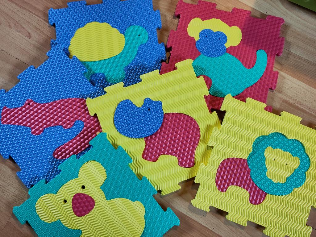 Tapis sol Puzzle Enfant mousse, Enlèvement, Utilisé, Tapis ou Coussin