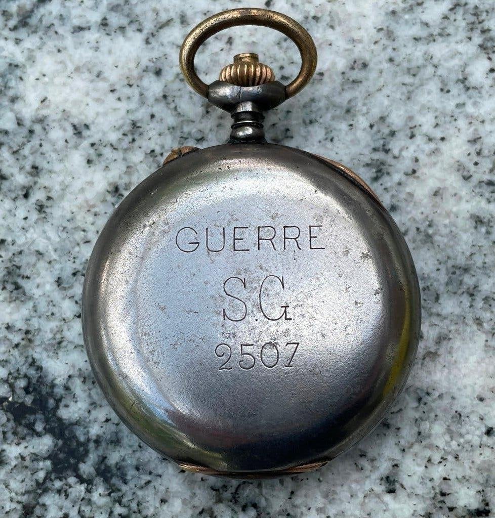 Militair chronograafhorloge gegraveerd oorlog, Verzamelen, Ophalen, Landmacht, Overige typen