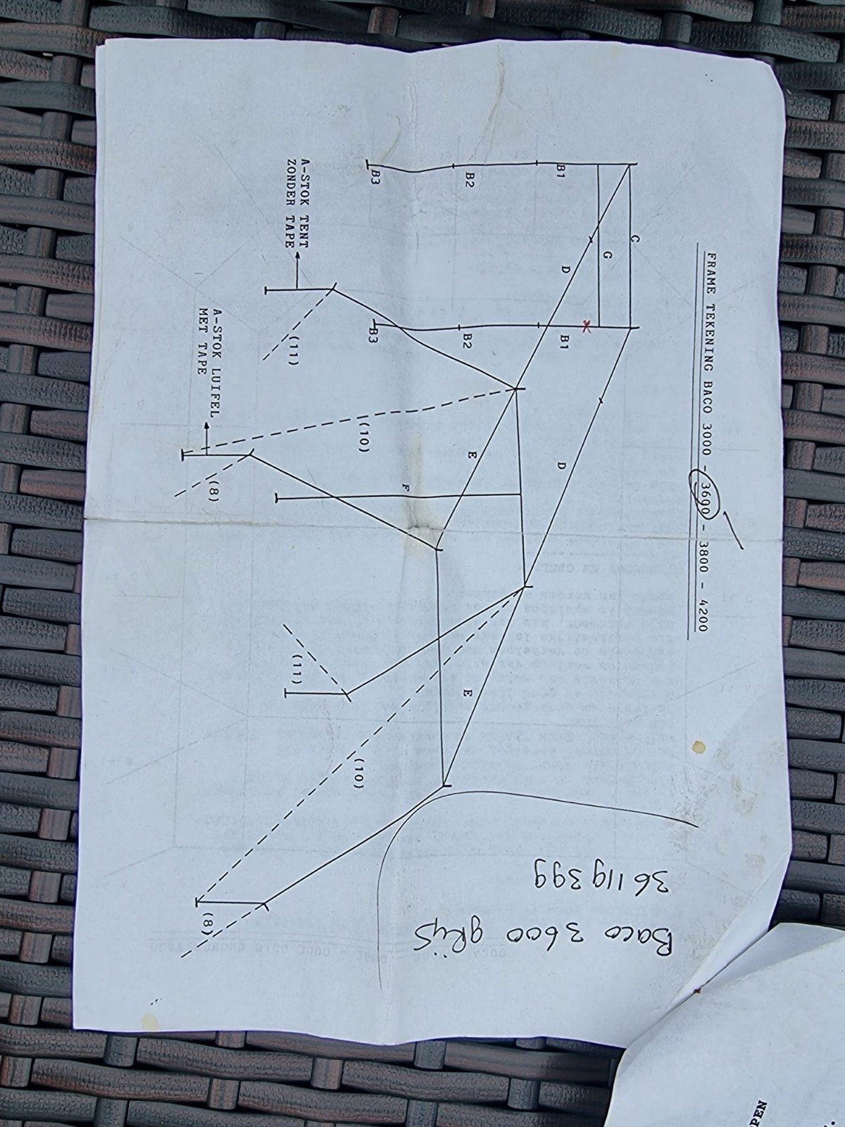 4 persoons tent, Ophalen