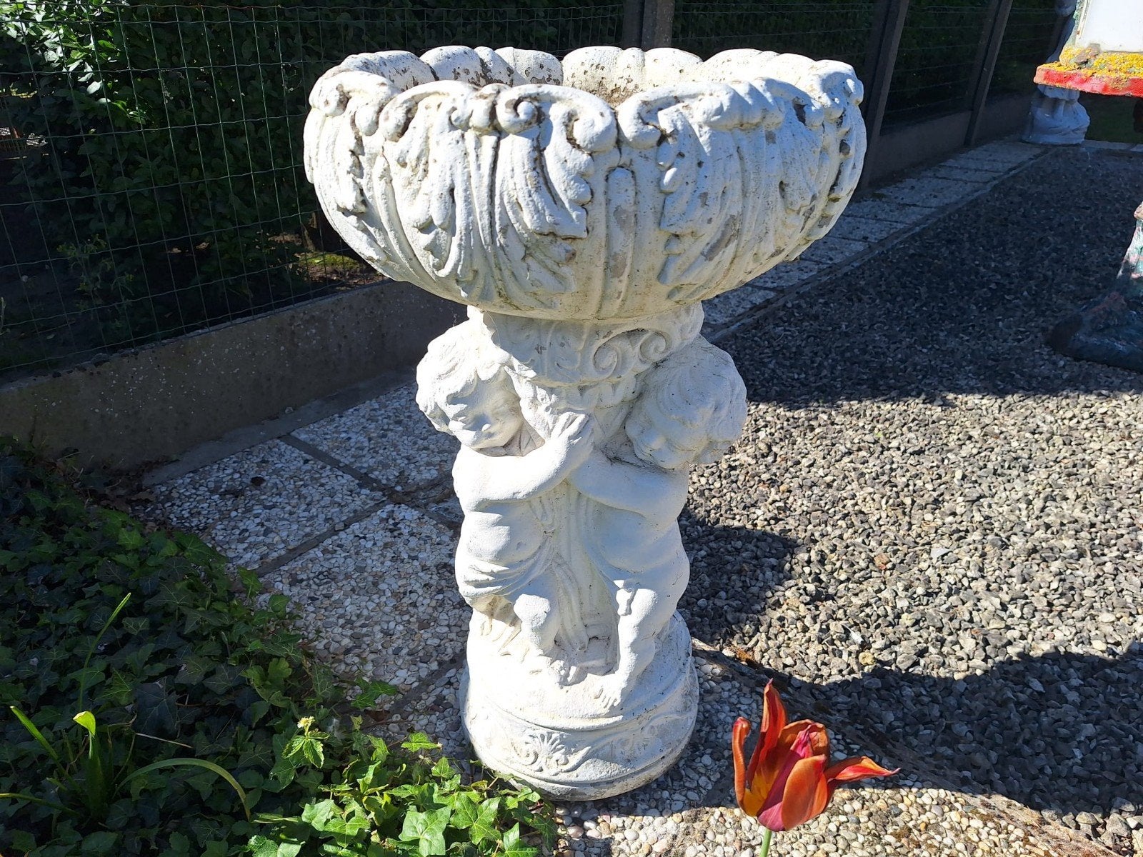 Tuinbeeld bloempot GERESERVEERD GINO, Tuin en Terras, Tuinvazen, Ophalen