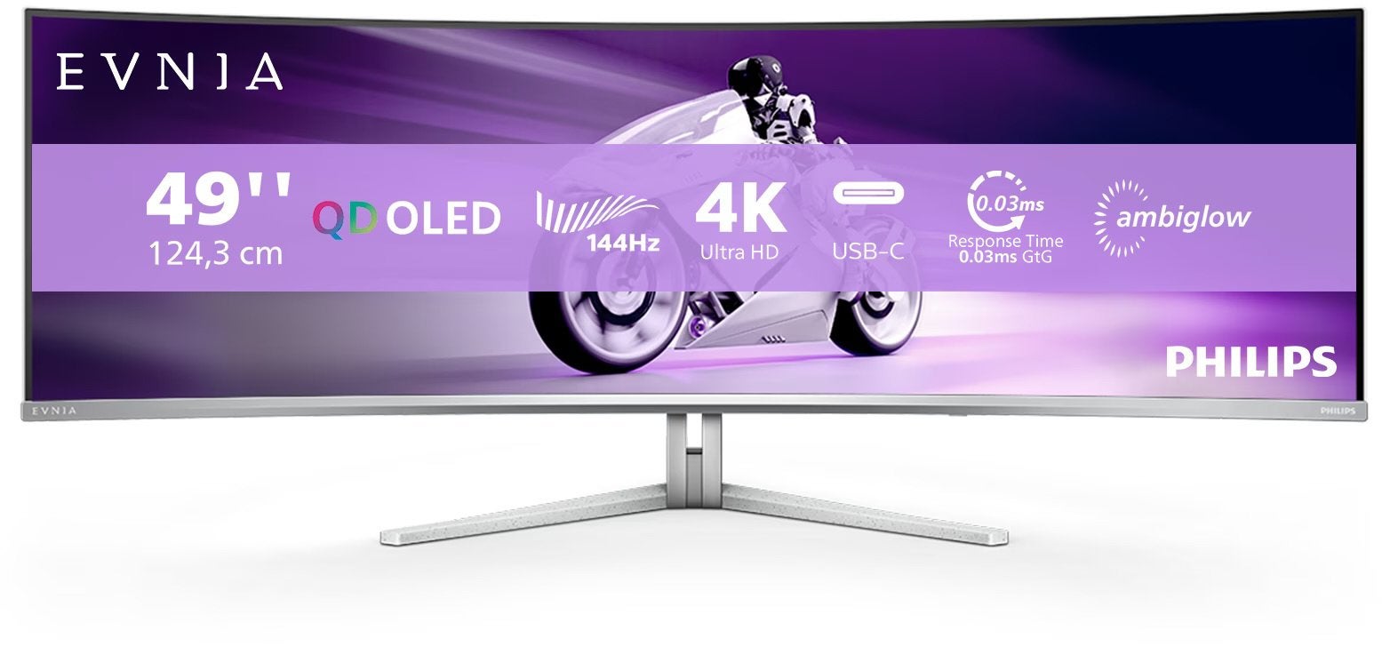 Philips evnia ambilight 49 inch oled monitor, Computers en Software, Ophalen of Verzenden, Zo goed als nieuw