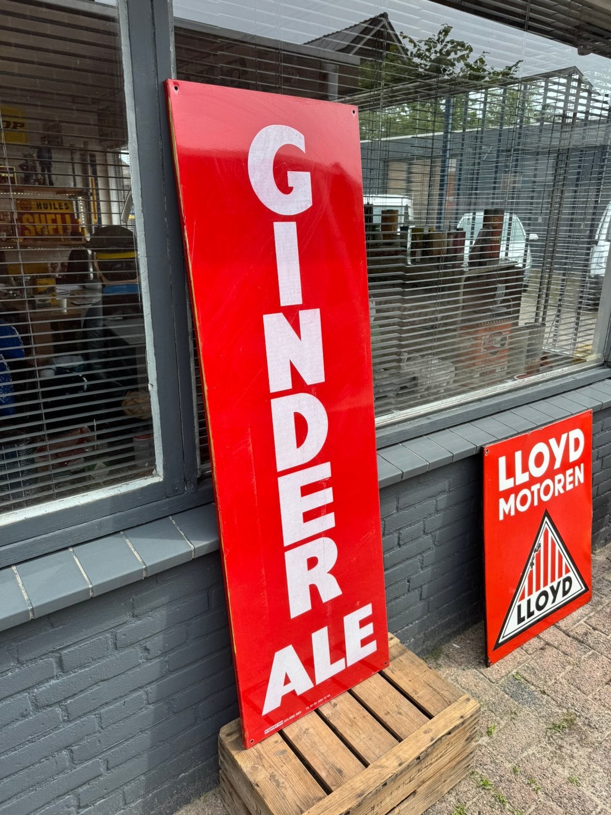 Ginder Ale oud reclamebord 1962, Ophalen, Gebruikt, Reclamebord