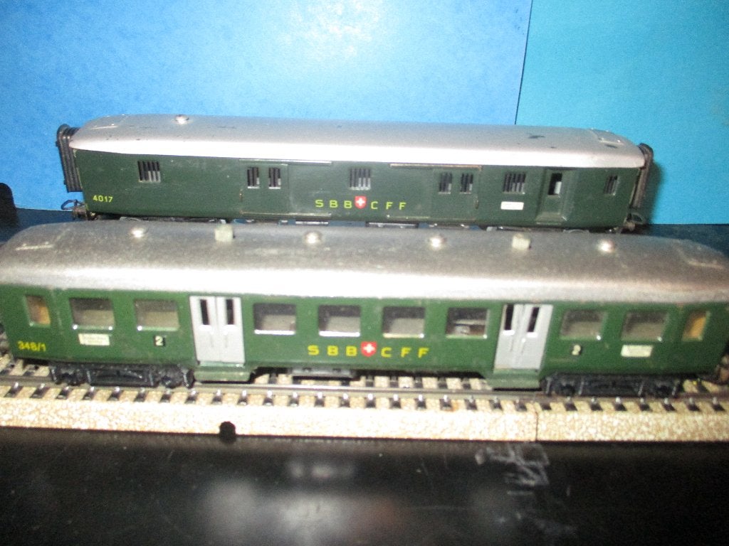 Marklin 4015 + 4017 SBB, Hobby & Loisirs créatifs, Enlèvement ou Envoi, Utilisé, Wagon, Märklin