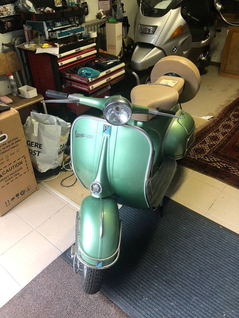Vespa 150 VBB de 1965 restaurée, 46 km, papiers belges, Scooter, Occasion, Jusqu'à 11 kW, Particulier