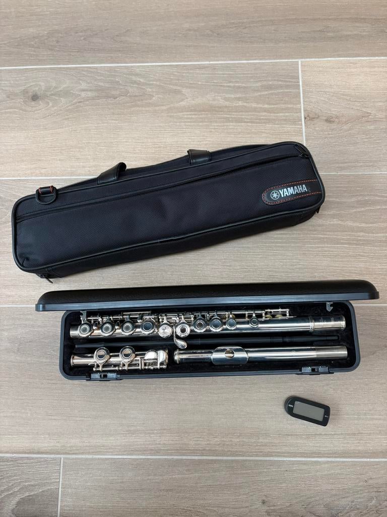 Yamaha YFL-272 dwarsfluit, Ophalen, Gebruikt, Dwarsfluit, Met koffer of tas