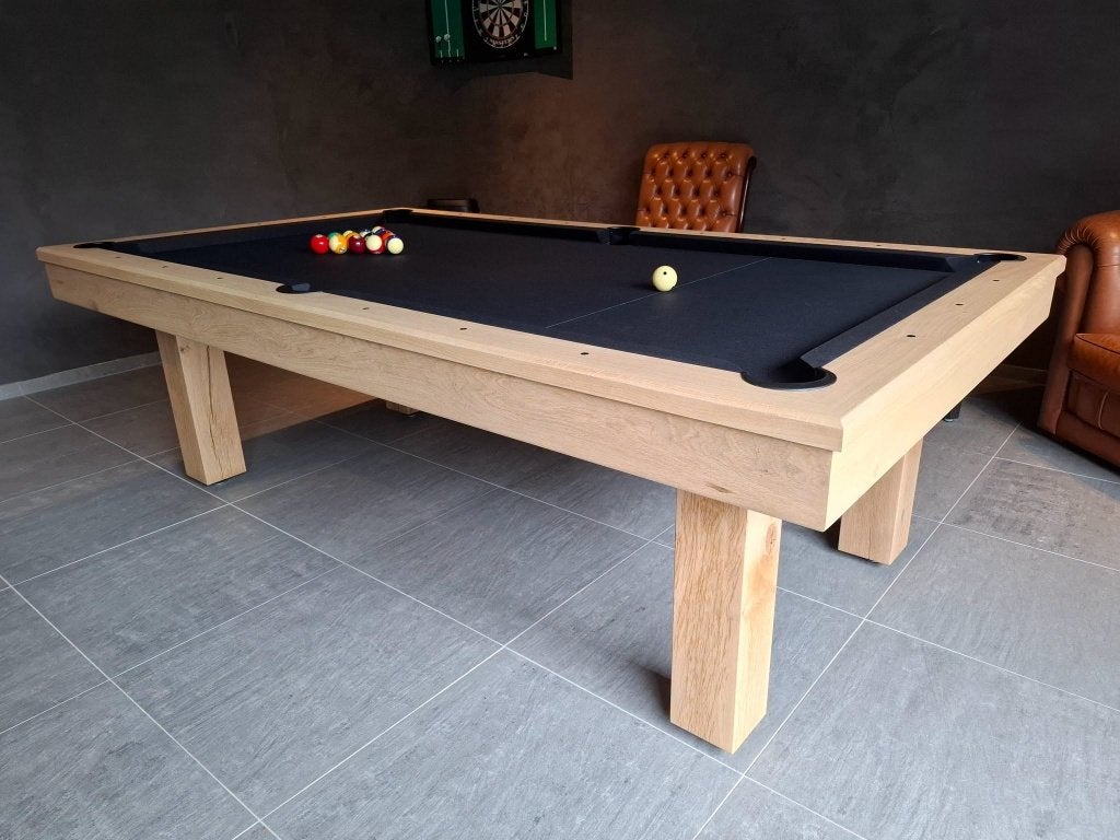 Poolbiljart Block Table — slanke poten, beenruimte|’t Clubke, Sport en Fitness, Ophalen, Nieuw