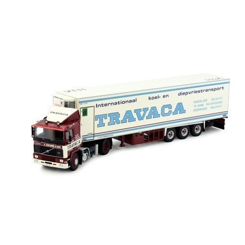 Tekno 83526 Volvo F16 4x2 Chereau reefer trailer Travaca, Ophalen of Verzenden, Nieuw, Bus of Vrachtwagen, Tekno