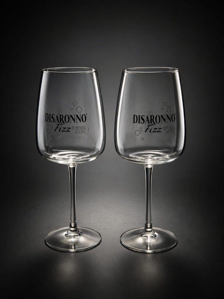 Deux verres à pied officiel Disaronno Fizz, Enlèvement, Neuf, Autres types
