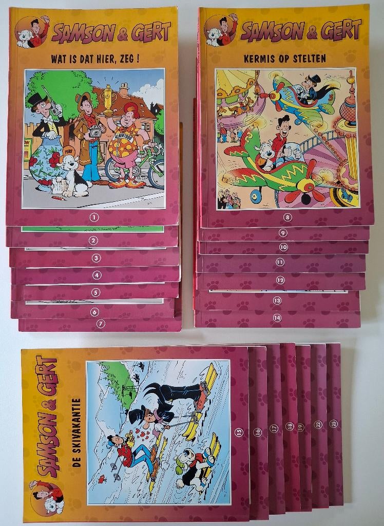 21 strips Samson & Gert (als nieuw), Boeken, Ophalen of Verzenden, Zo goed als nieuw